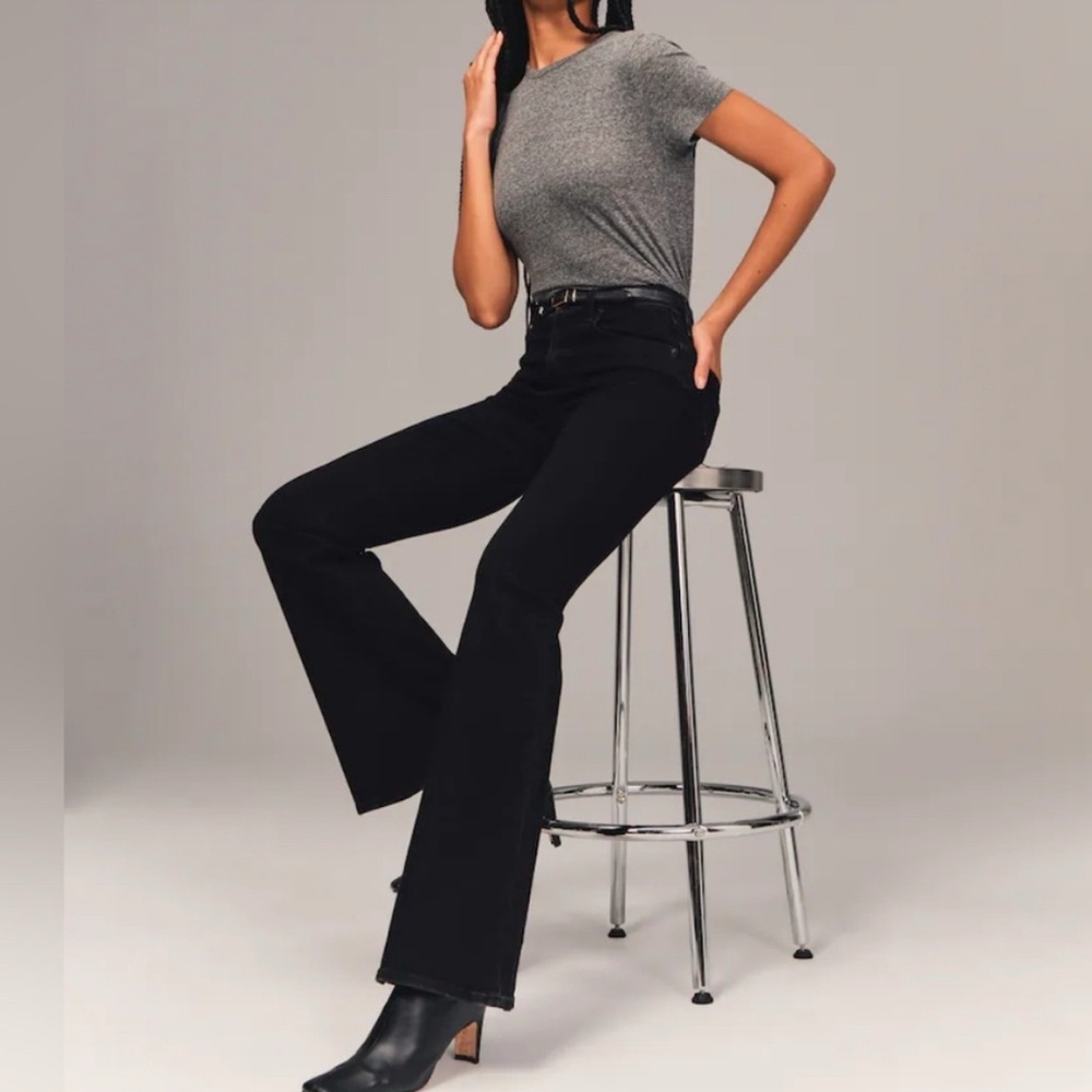 Abercrombie & Fitch Black Flare Jeans